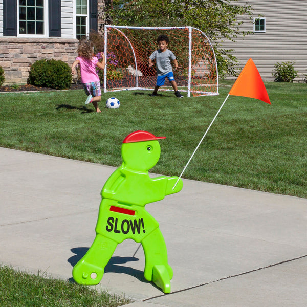 KidAlert! V.W.S. placed at the end of driveway