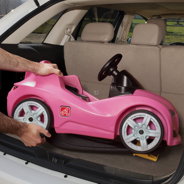 Whisper Ride Cruiser™ - Pink handle folds down for storage