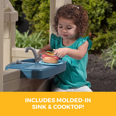 Charming Cottage Playhouse sink and cooktop