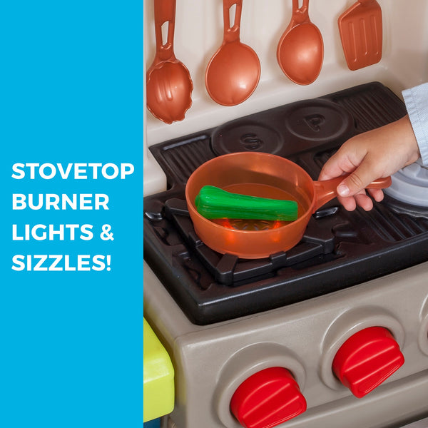 Elegant Edge Kitchen stove burner lights & sizzles