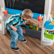 Jumbo Art Easel built-in storage pockets