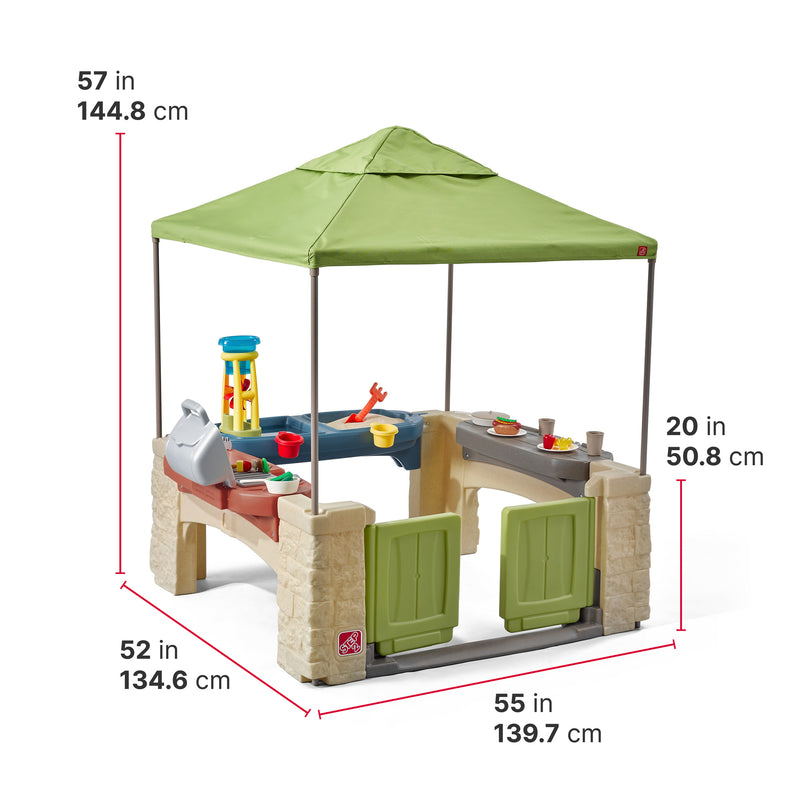 All Around Playtime Patio with Canopy dimensions