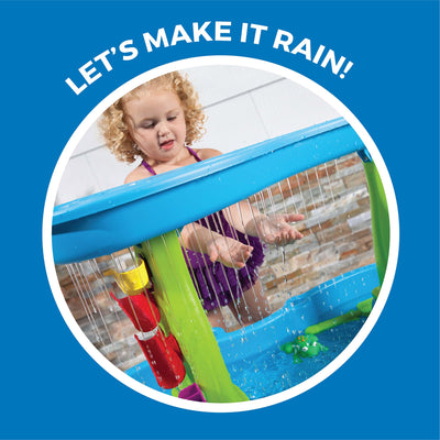 Rain Showers Splash Pond Water Table makes rain