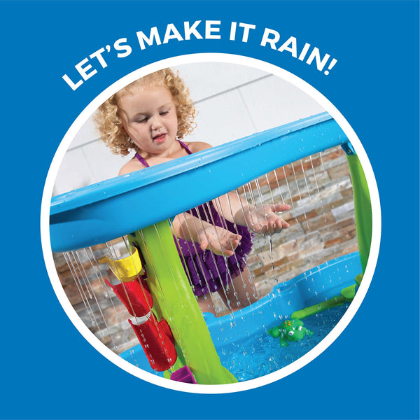 Rain Showers Splash Pond Water Table makes rain