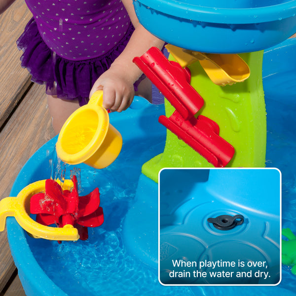 Rain Showers Splash Pond Water Table™ with Cover drain plug shown