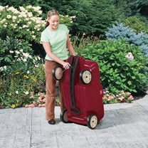 Neighborhood Wagon™ handle folds underneath for storage and transportation<br />