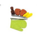 4 Piece Food  Oven Mitt  Sauce Jar & Tongs (SU) (141873)